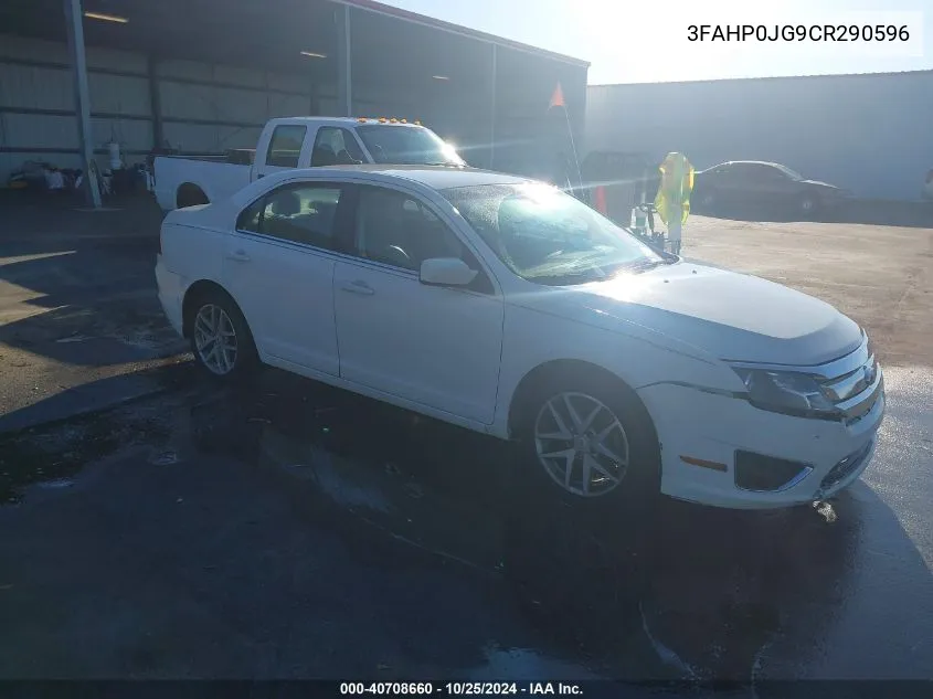 2012 Ford Fusion Sel VIN: 3FAHP0JG9CR290596 Lot: 40708660