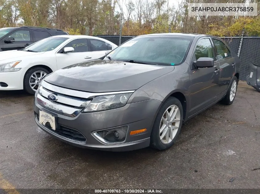 3FAHP0JA8CR375859 2012 Ford Fusion Sel