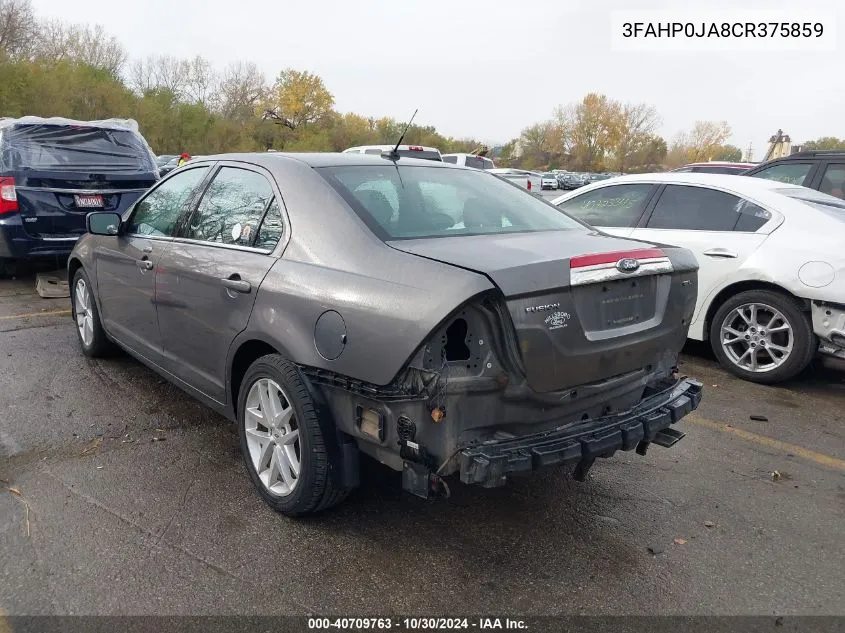 3FAHP0JA8CR375859 2012 Ford Fusion Sel