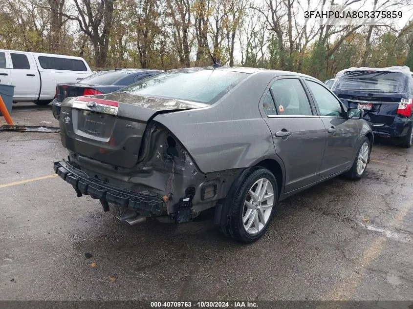 3FAHP0JA8CR375859 2012 Ford Fusion Sel