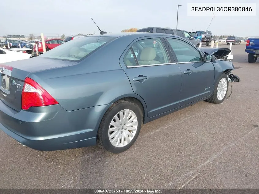 3FADP0L36CR380846 2012 Ford Fusion Hybrid