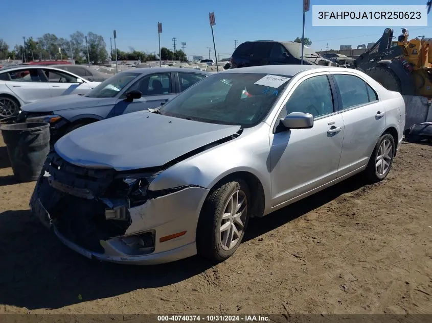 2012 Ford Fusion Sel VIN: 3FAHP0JA1CR250623 Lot: 40740374