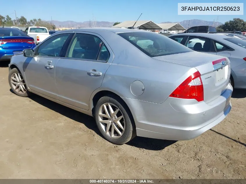 2012 Ford Fusion Sel VIN: 3FAHP0JA1CR250623 Lot: 40740374