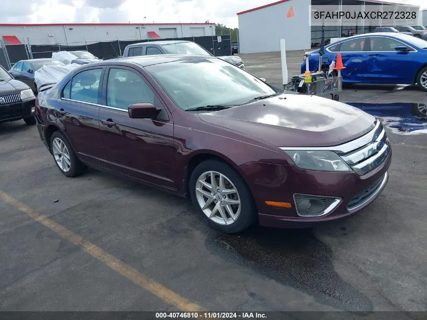 2012 Ford Fusion Sel VIN: 3FAHP0JAXCR272328 Lot: 40746810