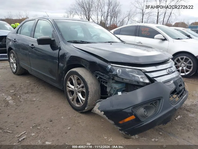 2012 Ford Fusion Se VIN: 3FAHP0HA2CR272622 Lot: 40821119