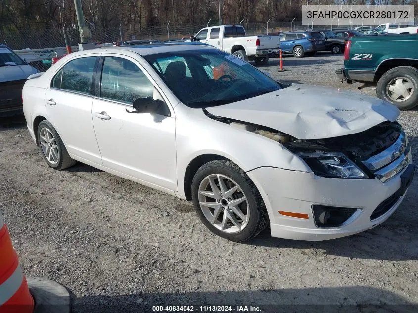 3FAHP0CGXCR280172 2012 Ford Fusion Sel