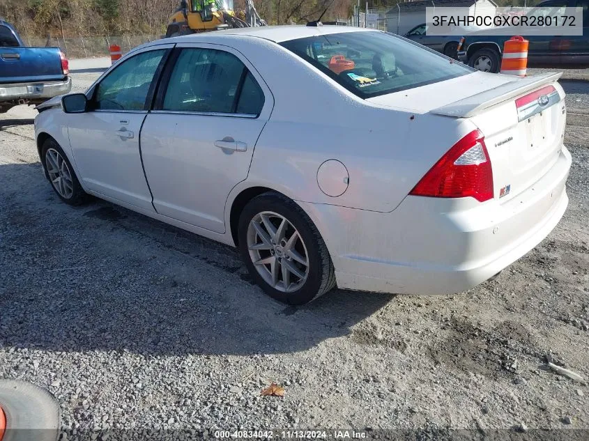 3FAHP0CGXCR280172 2012 Ford Fusion Sel