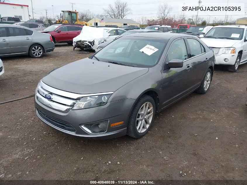 2012 Ford Fusion Sel VIN: 3FAHP0JA2CR105395 Lot: 40848039