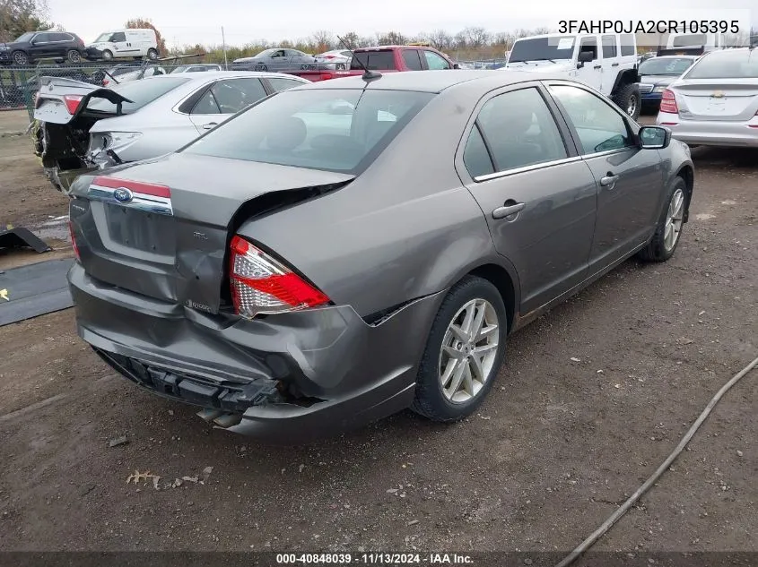 2012 Ford Fusion Sel VIN: 3FAHP0JA2CR105395 Lot: 40848039