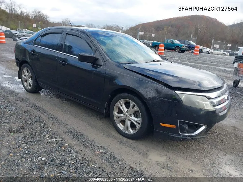 2012 Ford Fusion Se VIN: 3FAHP0HA2CR127564 Lot: 40882086