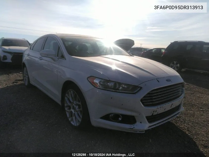 2013 Ford Fusion Titanium VIN: 3FA6P0D95DR313913 Lot: 12129298