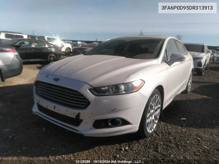 2013 Ford Fusion Titanium VIN: 3FA6P0D95DR313913 Lot: 12129298