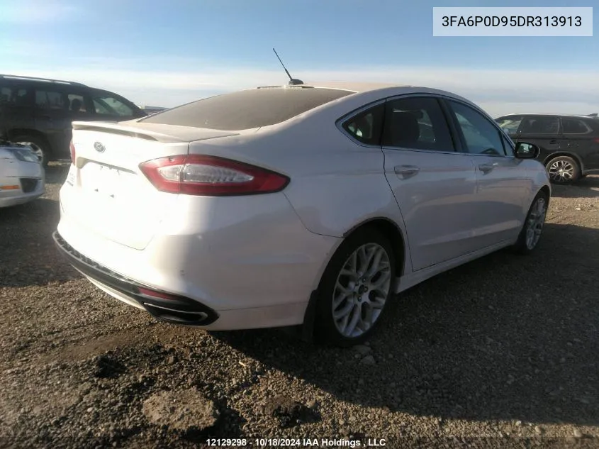 2013 Ford Fusion Titanium VIN: 3FA6P0D95DR313913 Lot: 12129298