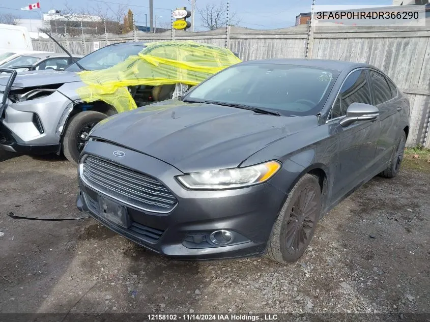 2013 Ford Fusion Se VIN: 3FA6P0HR4DR366290 Lot: 12158102