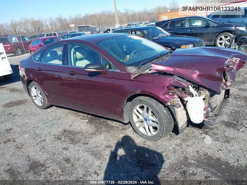 2013 Ford Fusion Se VIN: 3FA6P0HR1DR123245 Lot: 38877725