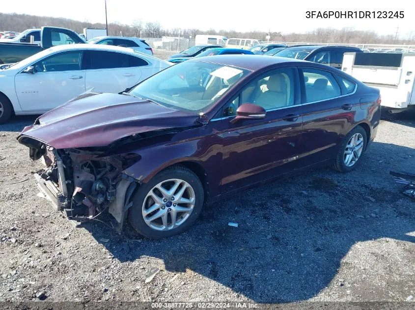 2013 Ford Fusion Se VIN: 3FA6P0HR1DR123245 Lot: 38877725