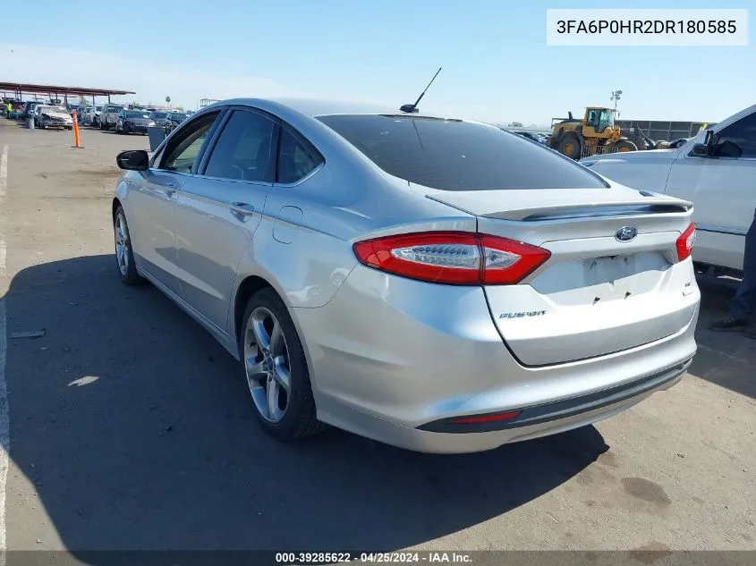 2013 Ford Fusion Se VIN: 3FA6P0HR2DR180585 Lot: 39285622