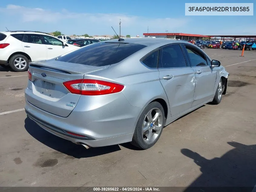 2013 Ford Fusion Se VIN: 3FA6P0HR2DR180585 Lot: 39285622