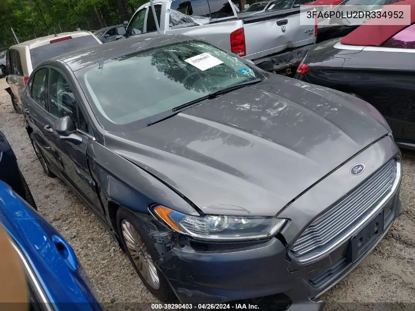 3FA6P0LU2DR334952 2013 Ford Fusion Hybrid Se