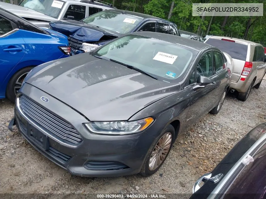 3FA6P0LU2DR334952 2013 Ford Fusion Hybrid Se