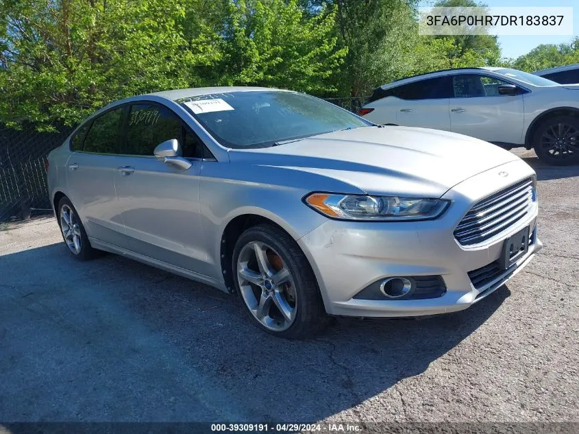 2013 Ford Fusion Se VIN: 3FA6P0HR7DR183837 Lot: 39309191