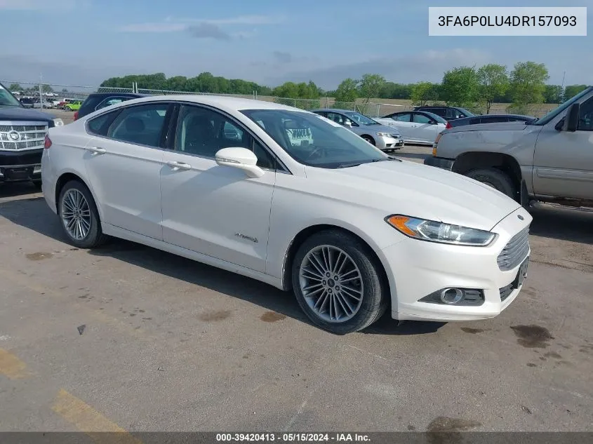 2013 Ford Fusion Hybrid Se VIN: 3FA6P0LU4DR157093 Lot: 39420413