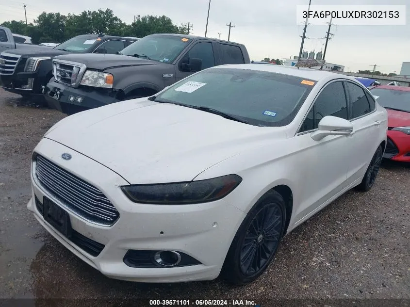 2013 Ford Fusion Hybrid Se VIN: 3FA6P0LUXDR302153 Lot: 39571101