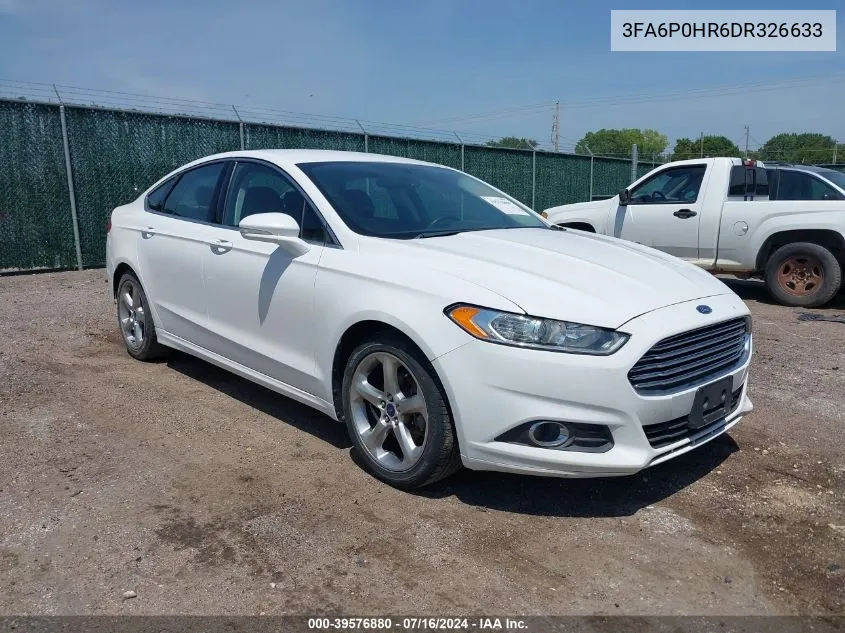 2013 Ford Fusion Se VIN: 3FA6P0HR6DR326633 Lot: 39576880