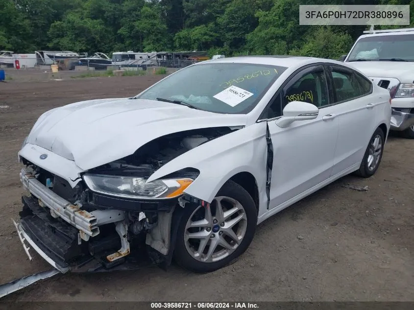 2013 Ford Fusion Se VIN: 3FA6P0H72DR380896 Lot: 39586721