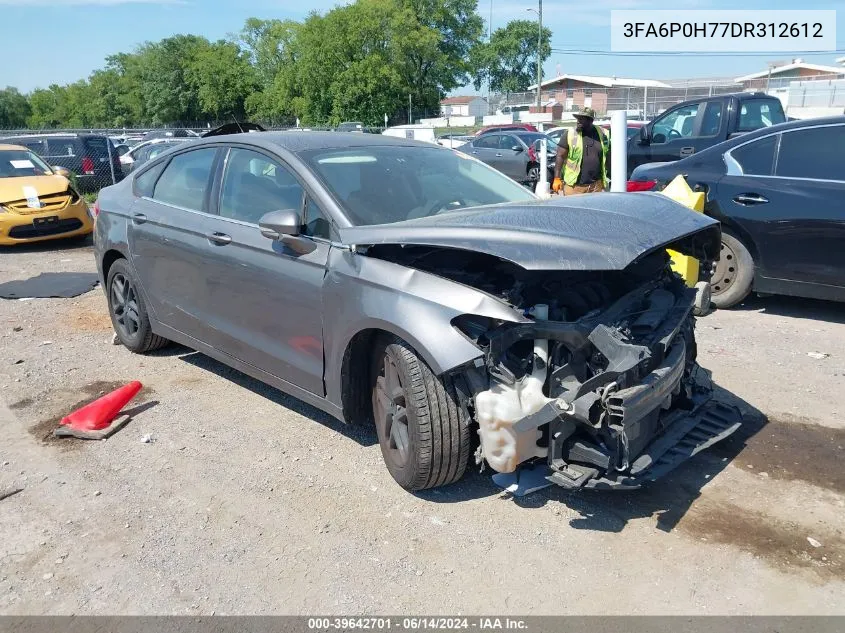 2013 Ford Fusion Se VIN: 3FA6P0H77DR312612 Lot: 39642701