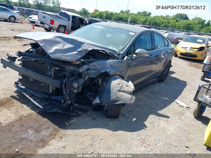 2013 Ford Fusion Se VIN: 3FA6P0H77DR312612 Lot: 39642701