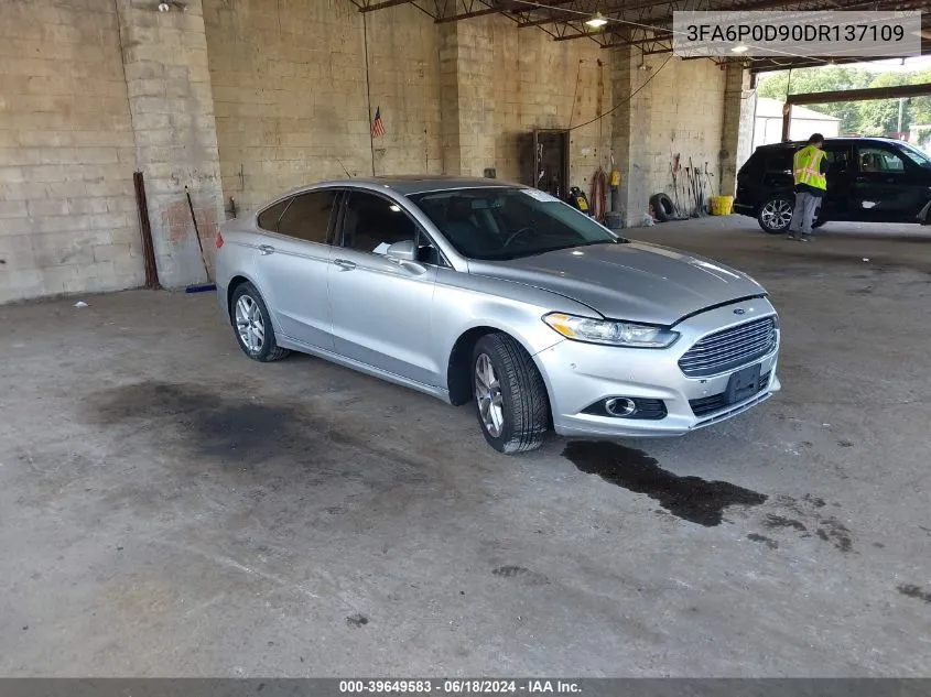 2013 Ford Fusion Titanium VIN: 3FA6P0D90DR137109 Lot: 39649583