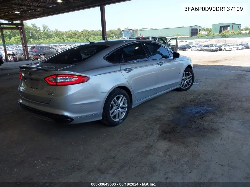 2013 Ford Fusion Titanium VIN: 3FA6P0D90DR137109 Lot: 39649583