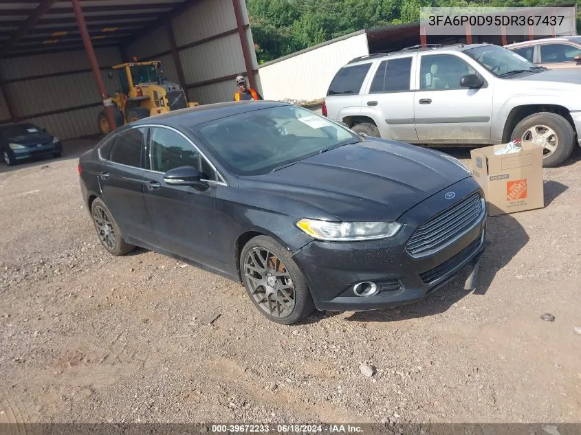 2013 Ford Fusion Titanium VIN: 3FA6P0D95DR367437 Lot: 39672233