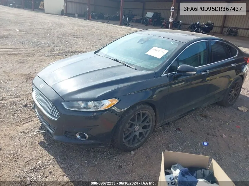 2013 Ford Fusion Titanium VIN: 3FA6P0D95DR367437 Lot: 39672233