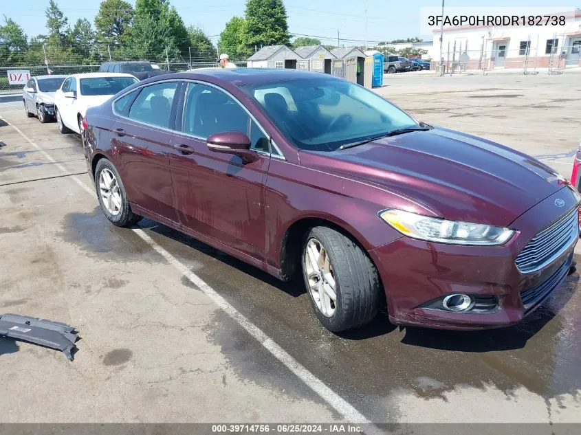 2013 Ford Fusion Se VIN: 3FA6P0HR0DR182738 Lot: 39714756