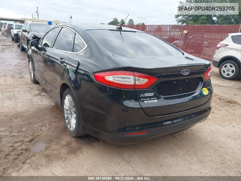 2013 Ford Fusion Energi Se Luxury VIN: 3FA6P0PU4DR253705 Lot: 39730295