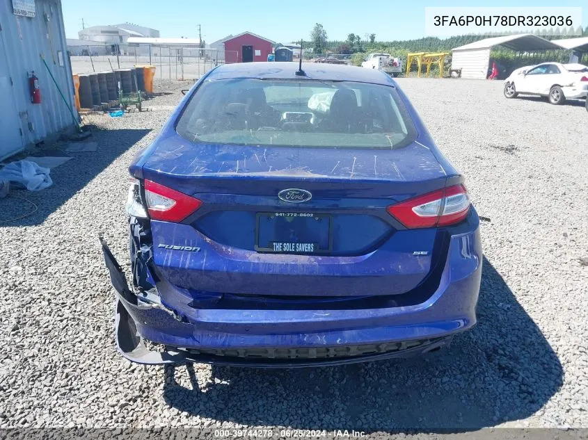 3FA6P0H78DR323036 2013 Ford Fusion Se