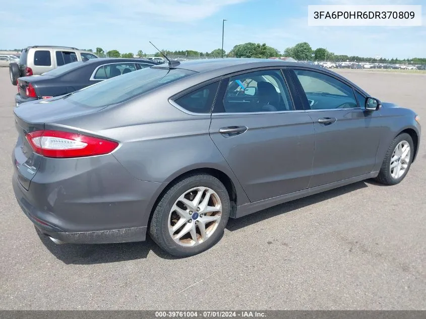 2013 Ford Fusion Se VIN: 3FA6P0HR6DR370809 Lot: 39761004