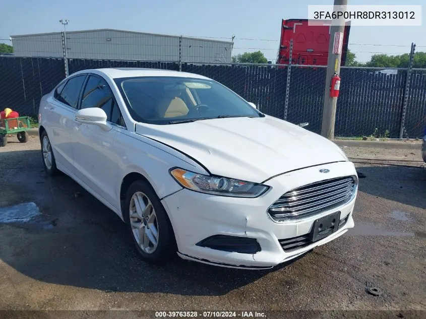 2013 Ford Fusion Se VIN: 3FA6P0HR8DR313012 Lot: 39763528