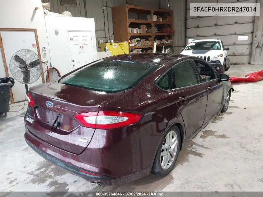 3FA6P0HRXDR247014 2013 Ford Fusion Se