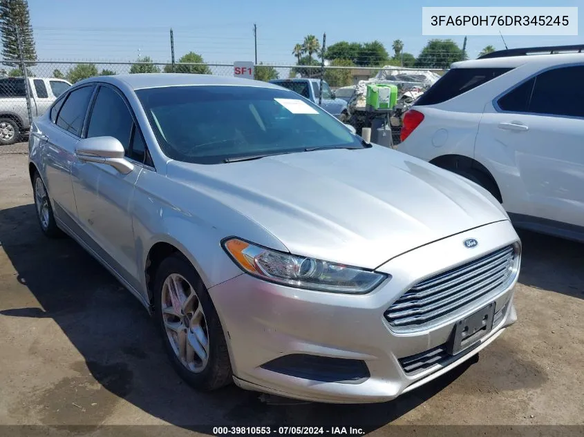 2013 Ford Fusion Se VIN: 3FA6P0H76DR345245 Lot: 39810553