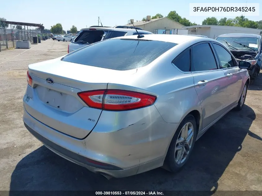 2013 Ford Fusion Se VIN: 3FA6P0H76DR345245 Lot: 39810553