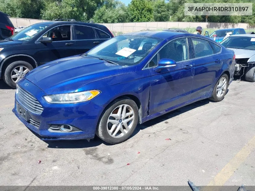 2013 Ford Fusion Se VIN: 3FA6P0HR4DR310897 Lot: 39812380