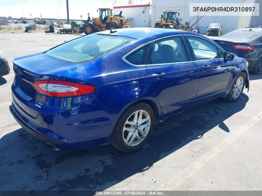 2013 Ford Fusion Se VIN: 3FA6P0HR4DR310897 Lot: 39812380