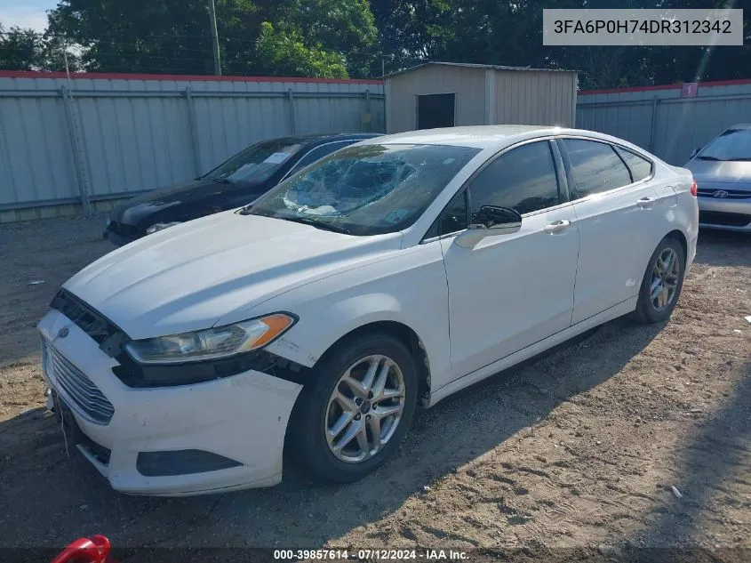 2013 Ford Fusion Se VIN: 3FA6P0H74DR312342 Lot: 39857614