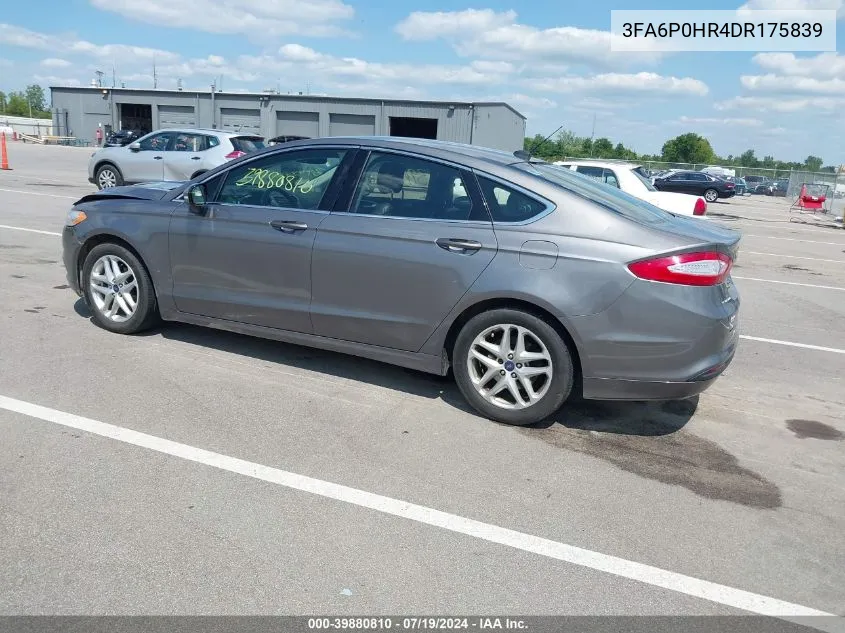 3FA6P0HR4DR175839 2013 Ford Fusion Se