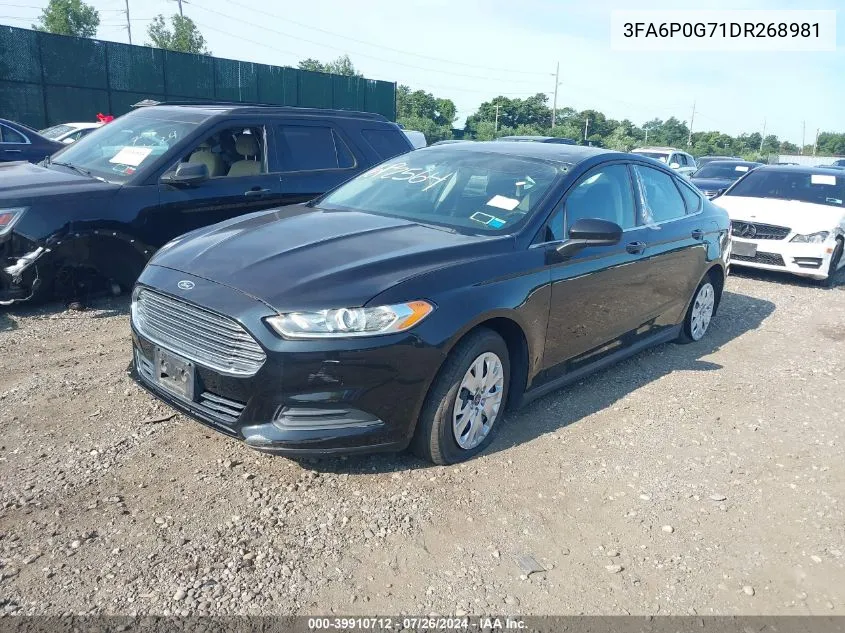 3FA6P0G71DR268981 2013 Ford Fusion S