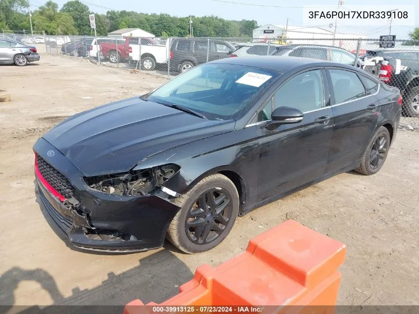 2013 Ford Fusion Se VIN: 3FA6P0H7XDR339108 Lot: 39913125