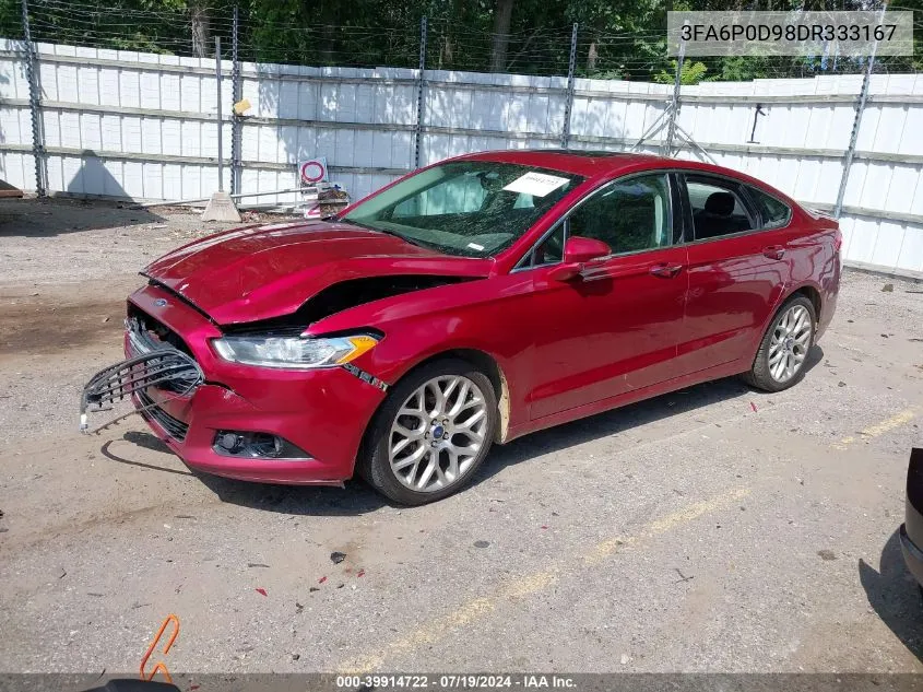 3FA6P0D98DR333167 2013 Ford Fusion Titanium